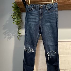 Hollister dark wash high waisted stretch jeans